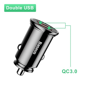 Baseus 30W Car Charger with Type C PD Fast Charger For Quick Charge