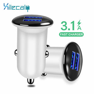 QC3.0 Mini USB Car Charger For Mobile Phone Tablet GPS 3.1A Fast Charger