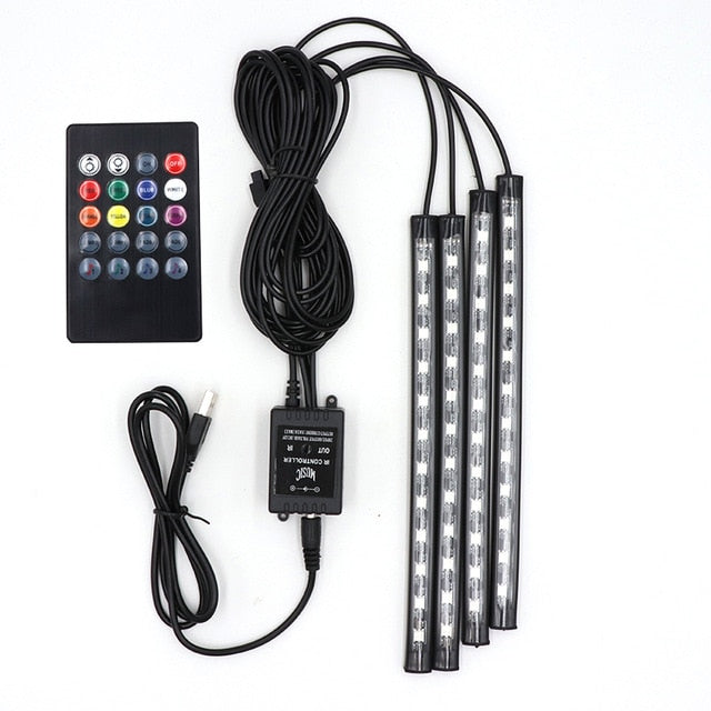 C5W LED Car Lights RGB Festoon 31mm 36mm 39mm 42mm Interior Remote Control  12V