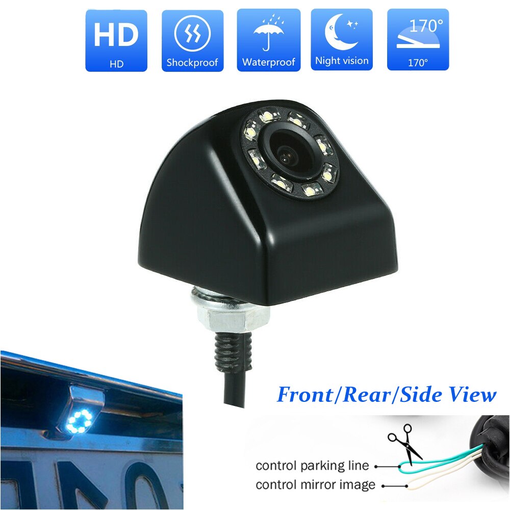 Factory Selling CCD HD Rearview Waterproof night vision 170 degree Wide Angle Luxury car rear view camera reversing backup camera